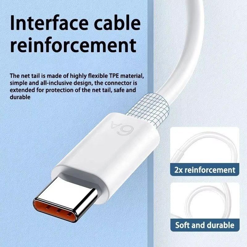 100W 6A USB-A to USB-C Cable — 4