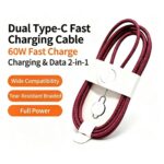 Cherry Red Braided USB-C Cable