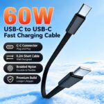 120W Nylon Braided USB-C Cable