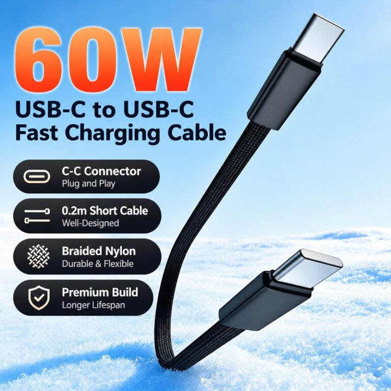 120W Nylon Braided USB-C Cable