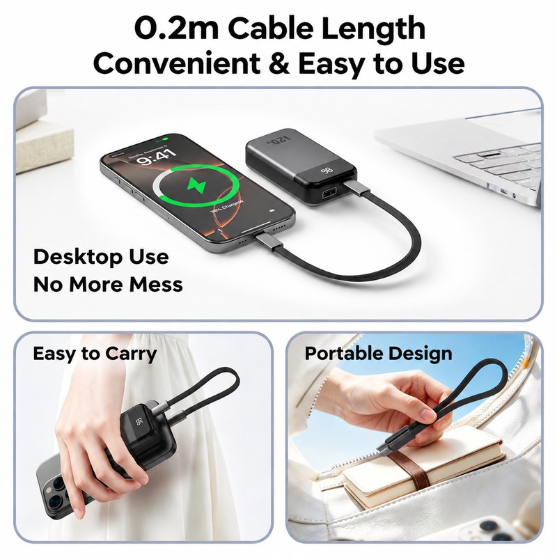 120W Nylon Braided USB-C Cable — 3