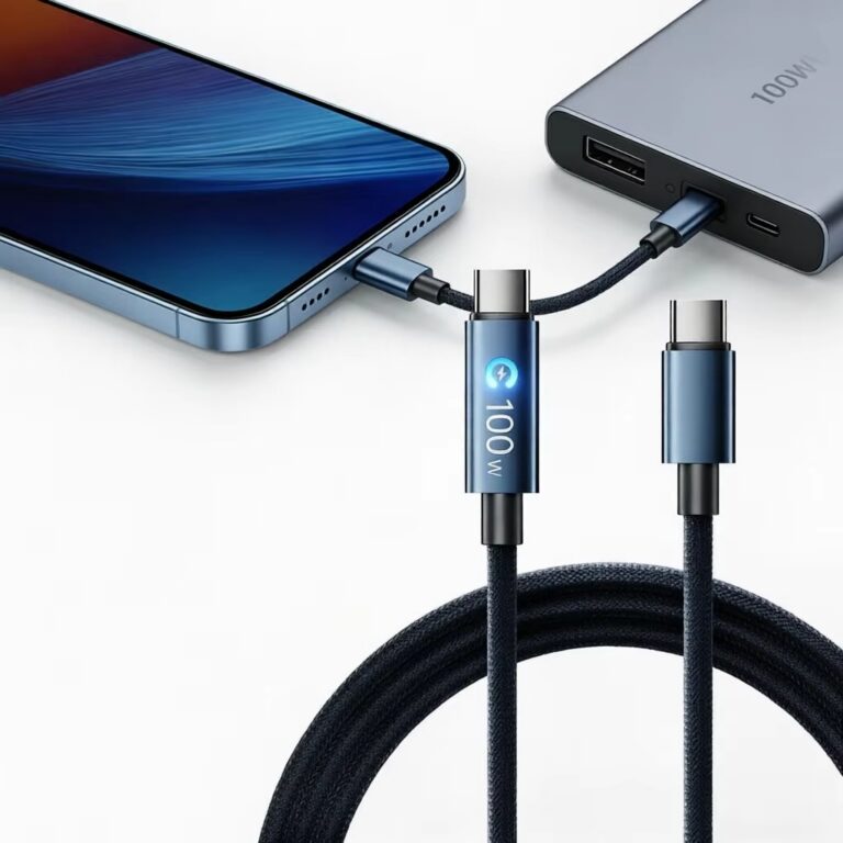 100W USB-C Cable with Flowing Light