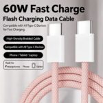 30W Nylon Braided USB-C Cable