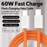 30W Nylon Braided USB-C Cable