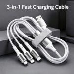 3-in-1 Braided Cable with LED Logo