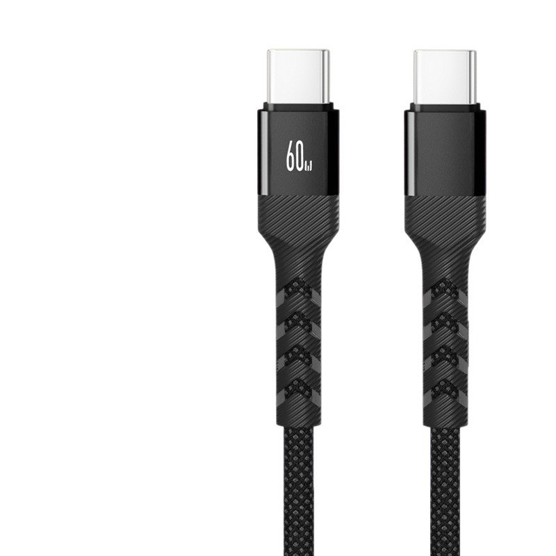 60W 5A Nylon Braided USB-C Cable — 1