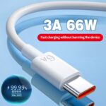 66W 6A USB-A to USB-C Cable