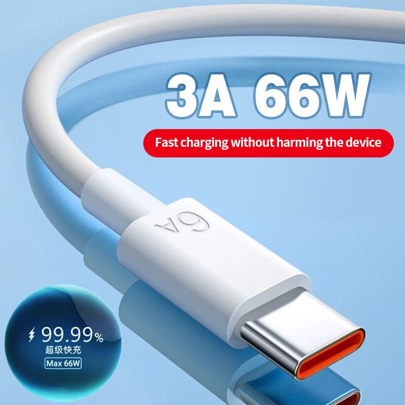 66W 6A USB-A to USB-C Cable — 3
