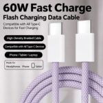 60W Braided USB-C Cable · 2m